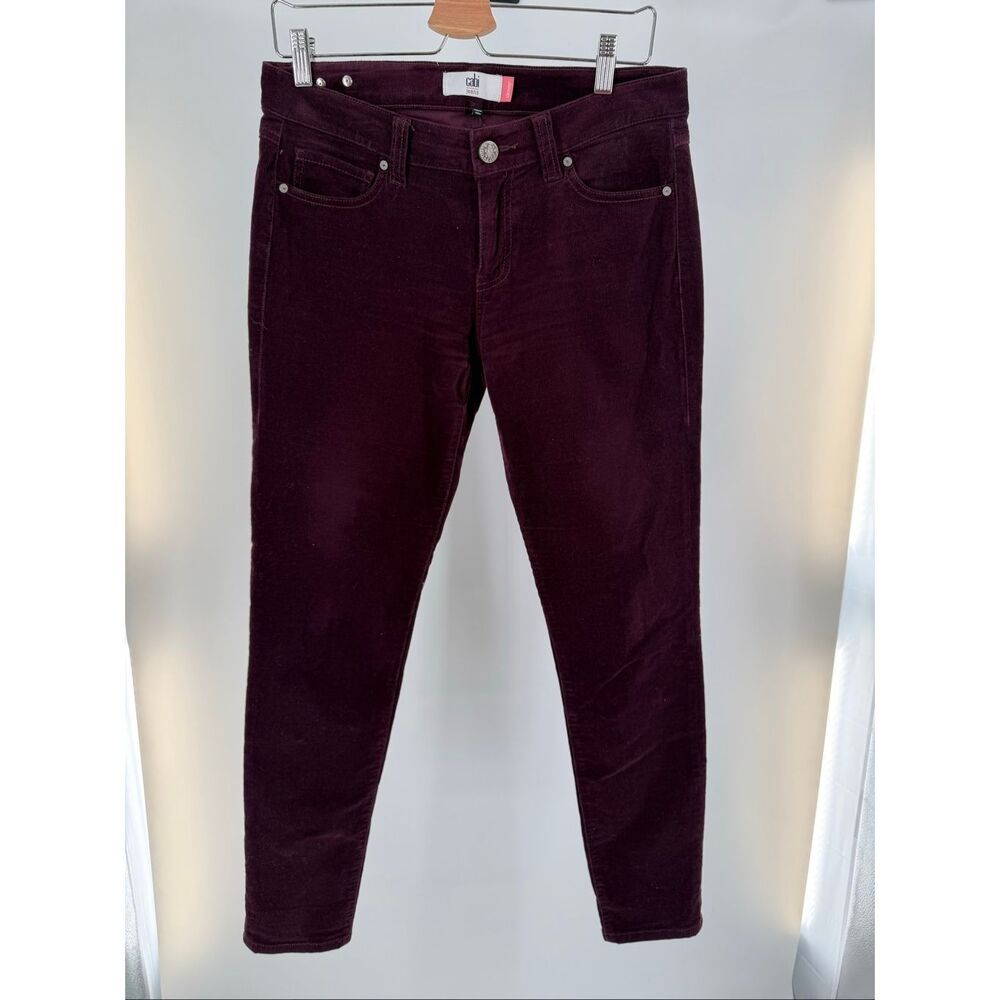 CAbi Women's Corduroy Pants in Burgundy